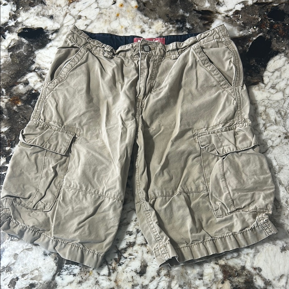 Levi's Tan Cargo Shorts Durable Cotton Blend Boys size 14 regular
